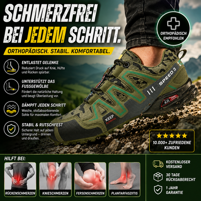 TerraStep Pro – Orthopädischer, wasserdichter & schmerzlindernder  Lauf- & Wanderschuh Unisex