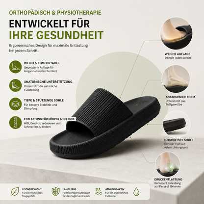 AeroStep Comfort Slides | Anatomisch stützende Komfort-Pantoletten | Ergonomisches Design