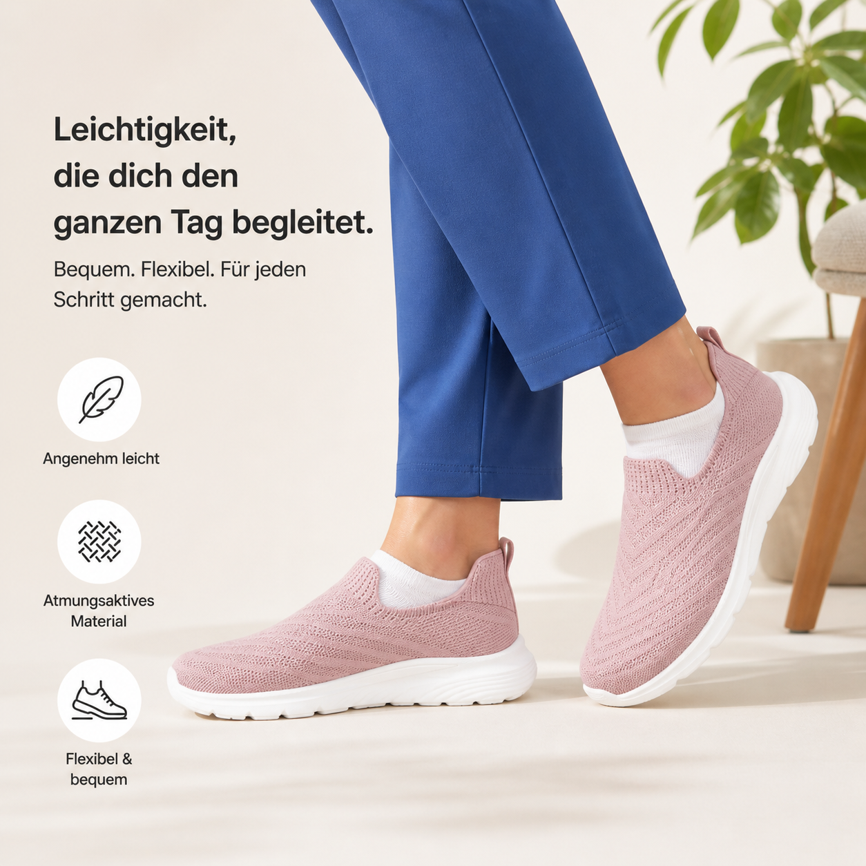 FlexStep Pro – Ergonomische Alltagsschuhe ohne Bücken