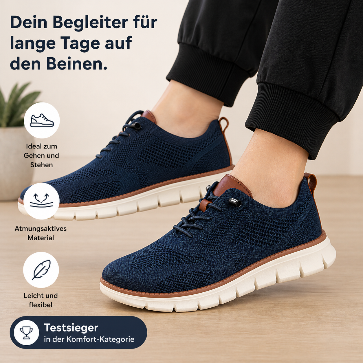 VitaWalk Pro – Orthopädischer Komfortschuh - Hellgrau