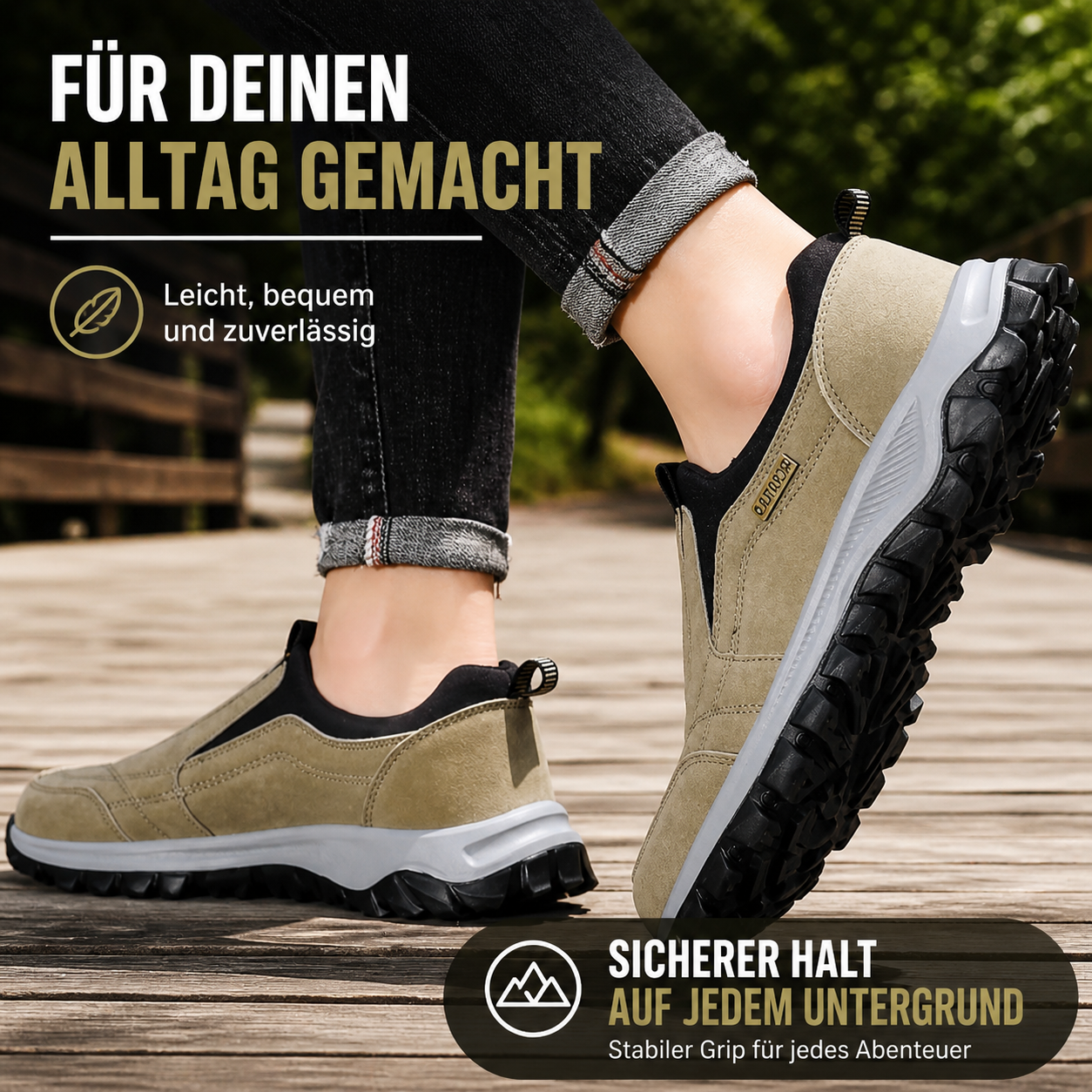 FlexMotion Pro – Orthopädischer, rutschfester & wasserdichter Schmerzlinderungs - Schuh Unisex Blau