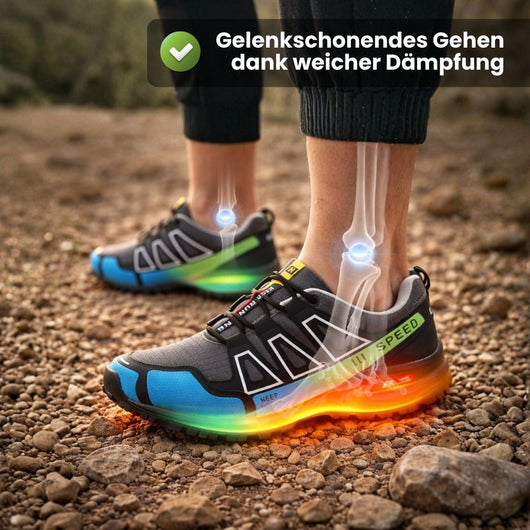 TerraStep Pro – Orthopädischer, wasserdichter & schmerzlindernder  Lauf- & Wanderschuh Unisex